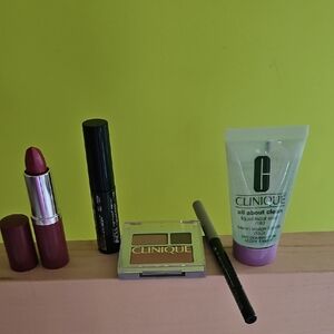 Clinique Makeup Collection with Love Pop Lipstick and Black Mascara, Lids& Liner